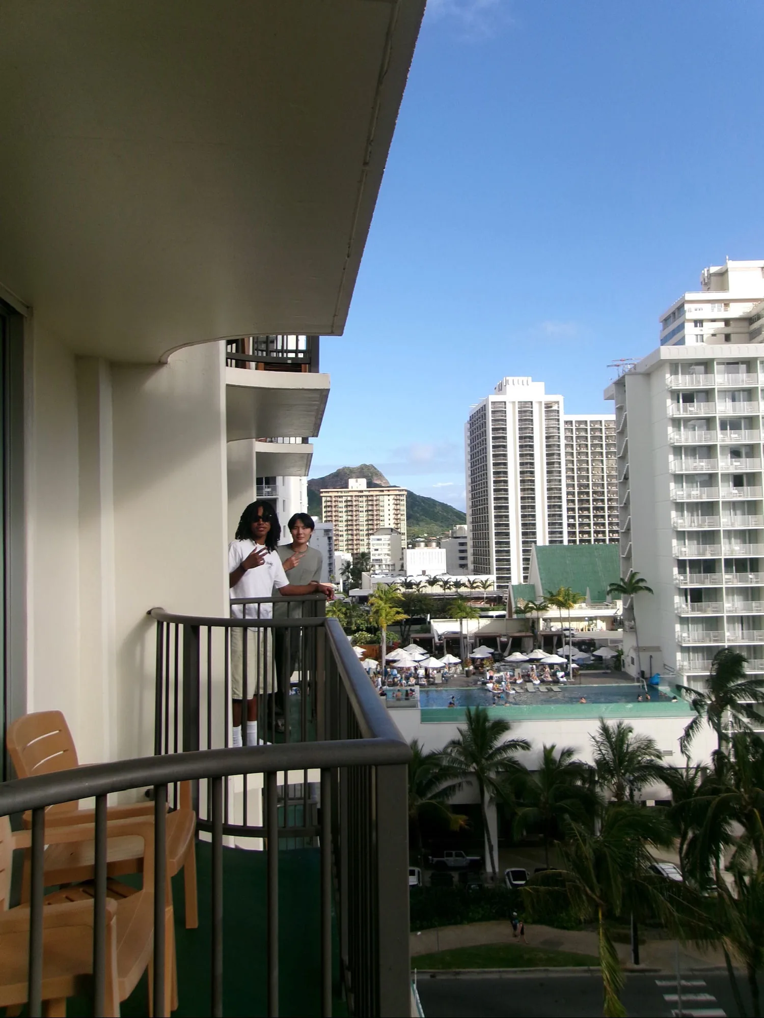 Hotel balcony view