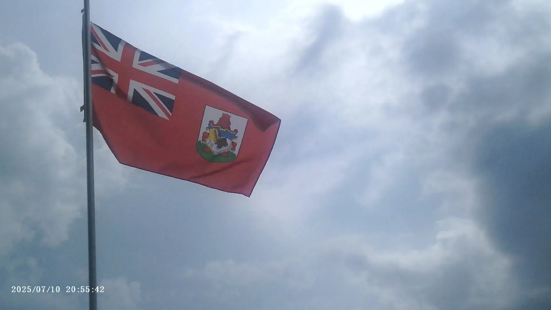 Bermuda flag against the sky